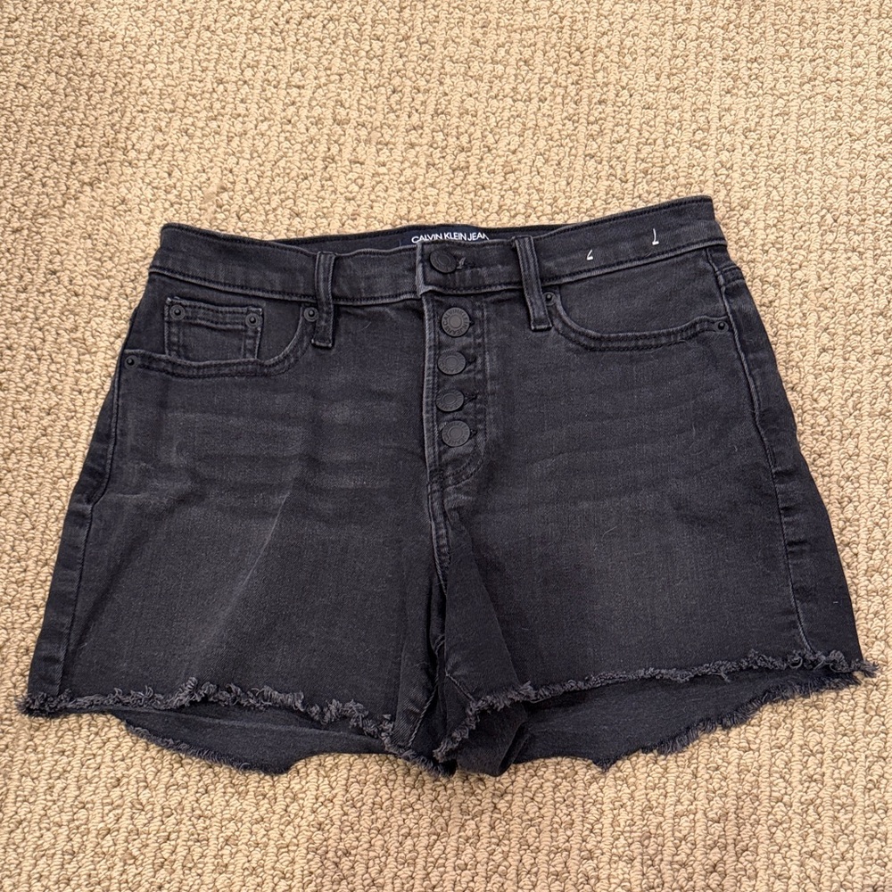 Calvin Klein Women's Dark Denim Jean Shorts
